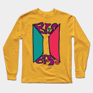 BTS Graffiti-Style Logo Long Sleeve T-Shirt